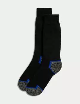 2 пары носков Freshfeet Heavyweight Work Socks Marks & Spencer, черный/серый