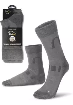 2 пары носков из шерсти мериноса, походных и треккинговых носков Melton normani, серый