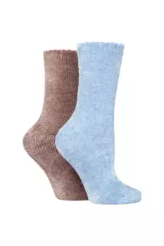 2 пары носков из синели SOCKSHOP, синий