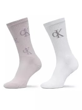 2 пары носков на длинной ножке Calvin Klein Jeans, фиолетовый