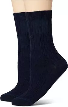 2 пары носков на каждый день Cable Crew Smartwool, цвет Deep Navy Heather