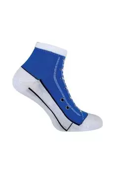 2 пары носков на шнуровке, похожих на туфли Sock Snob, синий