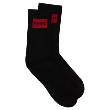 2 пары носков qs с этикеткой в рубчик cc Hugo, черный