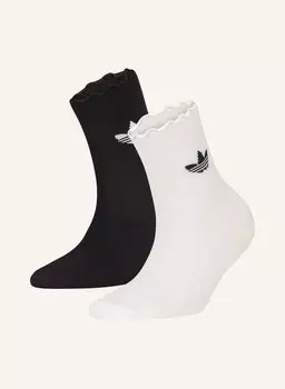 2 пары носков с оборками Adidas Originals, мультиколор