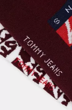 2 пары носков Tommy Jeans, бордовый