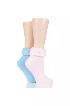 2 пары оригинальных уютных носков для кровати ELLE, синий