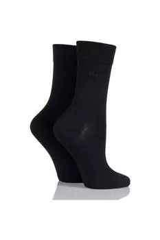 2 пары простых носков из бамбукового волокна ELLE, черный