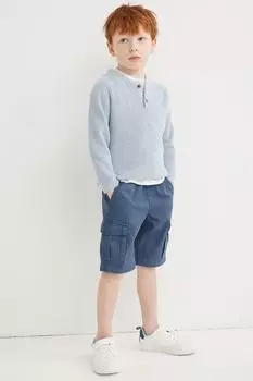2 пары шорт карго H&amp;M, светло-бирюзовый/темно-синий