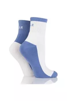 2 пары спортивных носков с мягкой подкладкой до щиколотки ELLE, синий
