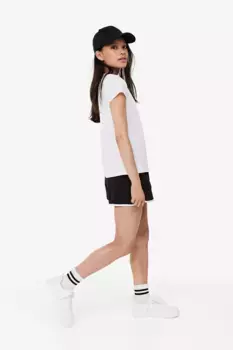 2 пары спортивных шорт из джерси H&M, черный