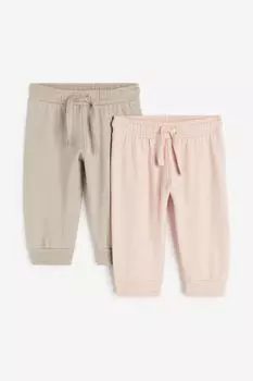 2 пары спортивных штанов H&M, розовый