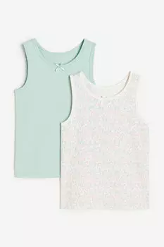 2 пары топов-жилетов H&M, бежевый