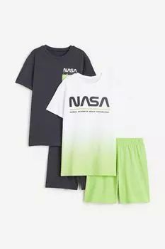 2 пары трикотажных пижам H&M