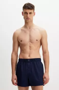 2 пары трусов-боксеров из хлопкового атласа H&M, синий