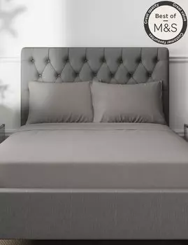 2 пары удобных прохладных наволочек из лиоцелла Marks & Spencer, темно-серый