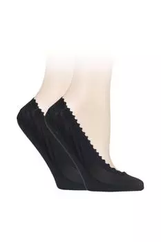 2 пары вкладышей для обуви с фестончатым краем ELLE, черный