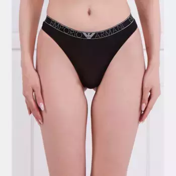 2 пары женских трикотажных трусиков Emporio Armani, черный