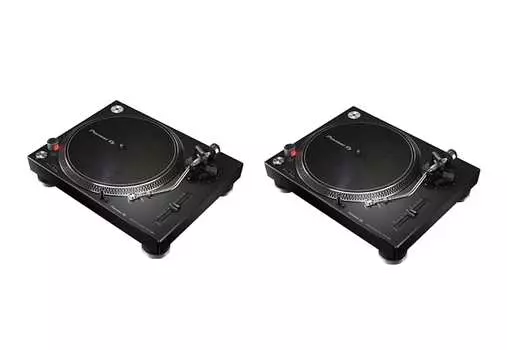 2 Pioneer DJ PLX-500-K High-Torque, проигрыватель с прямым приводом (черный) PLX-500K