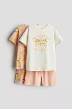 2 пижамы из хлопка H&M, мультиколор