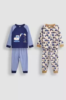 2 пижамы из хлопка Jojo Maman Bb, синий