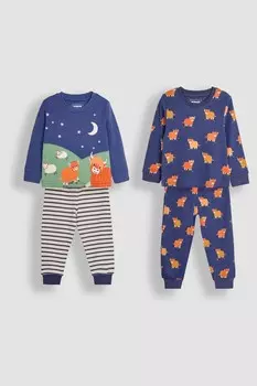 2 пижамы из хлопка Jojo Maman Bb, синий