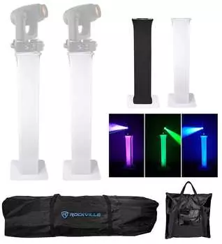 (2) подставки для тотемов + черные + белые сетки для (2) гибридных фонарей Martin Rush MH 7 Rockville (2) RTP32W Martin Rush MH 7 Hybrid