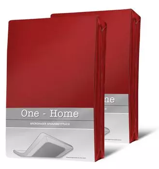 2 простыни красные 90x200 см - комплект простыней из микрофибры 100x200 см One-Home