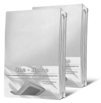 2 простыни размером 140–160 см x 200–220 см, белый эластан, пружинная кровать, водяная кровать One-Home