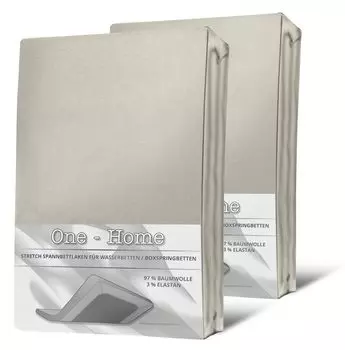 2 простыни размером 180x200–200x220 см, натуральный эластан, пружинная кровать, водяная кровать One-Home