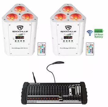Светодиод Rockville RockWedge White LED Battery Lights + 384 Ch