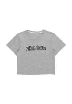 2 Рубашка INTAKE, принт, детская Manguun, цвет Heather Grey Melange