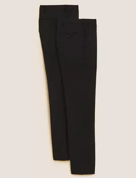 2 шт. брюк стандартного кроя с защитой от складок Marks & Spencer