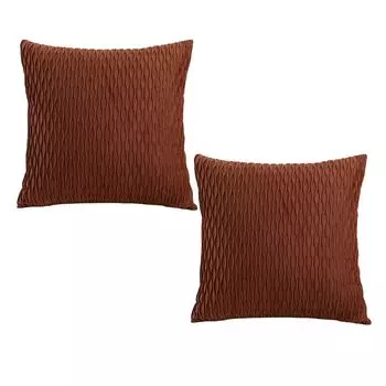 2 шт., декоративная наволочка с гладким тиснением и морщинами, пылезащитная, плюшевая диванная подушка, наволочка, украшение для дома-кофе Stuttg