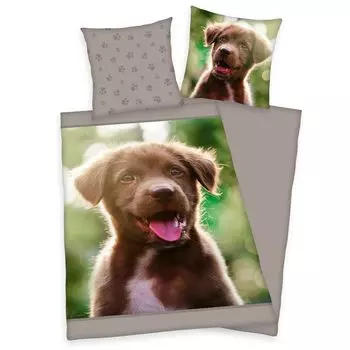 2 шт. Двусторонний комплект постельного белья из 100% хлопка для щенков собак Лабрадор Herding