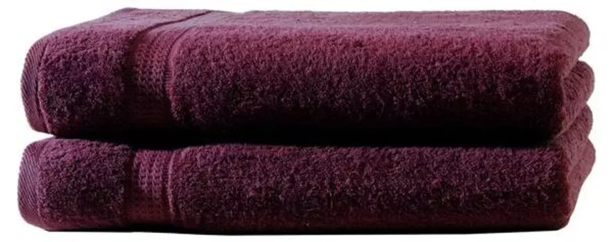 2 шт Frottier Набор полотенец Hometex Premium Textiles, 70x1x140 см, бордовый