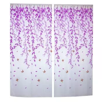 2 шт./компл., кружевная занавеска, прозрачное кружево, дизайн в винтажном стиле, 2-х уровневая занавеска для кафе, комплект для дома-4 Stuttg, фиолетовый