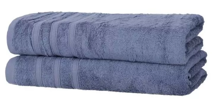 2 шт Набор полотенец Hometex Premium Textiles aus Bambus, 70x1x140 см цвет rauchblau