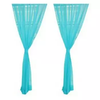 2 шт. однотонные тюлевые занавески для дверей, окон, занавески, прозрачные занавески, толщина желтого цвета Stuttg, темно-синий