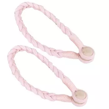 2 шт., подхват для штор, эластичная веревка, магнитная пряжка, высокая прочность, искусственный кристалл, цветы, оконная драпировка, держатель для дома, античная бронза Stuttg, розовый