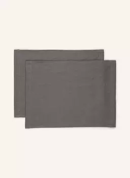 2 шт - Подставка для столовых приборов Pichler PURE aus Leinen, 35x50 см, серый