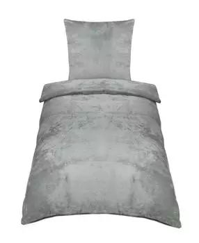 2 шт. Постельное белье 80х80 см + 140х200 см, серое Zollner