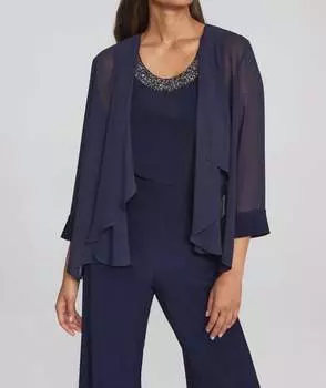 2 шт. шифоновый кардиган темно-синего цвета Joseph Ribkoff