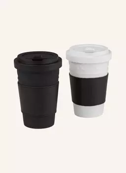 2 шт - Тарелка Kpm, 350 мл, черный/белый