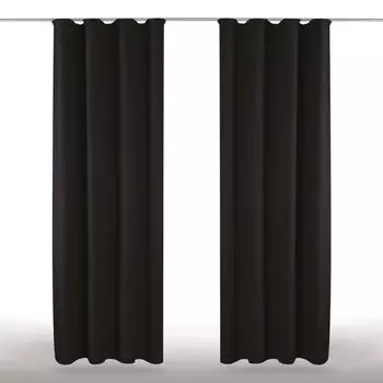 2 шторы из микрофибры с рюшами, включая подхваты (желтые), размер: 140х145см. Bestlivings