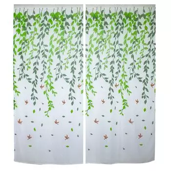 2 шторы из микрофибры с рюшами (зеленые), размер: 140х145см. Stuttg, зеленый