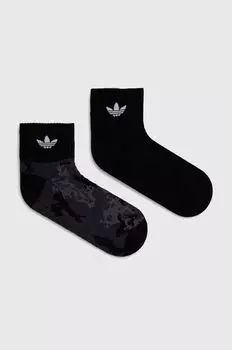 2 штуки носков adidas Originals, черный