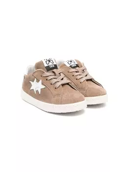 2 Star Kids кроссовки на шнуровке, коричневый