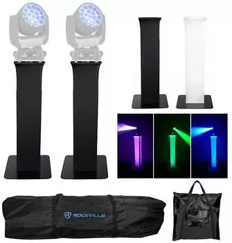 2) Тотемные стойки + черные + белые сетки для (2) прожекторов Chauvet Rogue R2 Wash Rockville (2) RTP32B Rogue R2 Wash