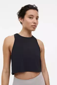 2 укороченных спортивных майки от drymove H&M, черный
