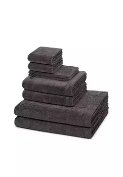 2 умывальника, 2 гостевых, 2 душа, 2 полотенца в наборе Lifestyle Cawo, размер: длина 100см, ширина 50см.